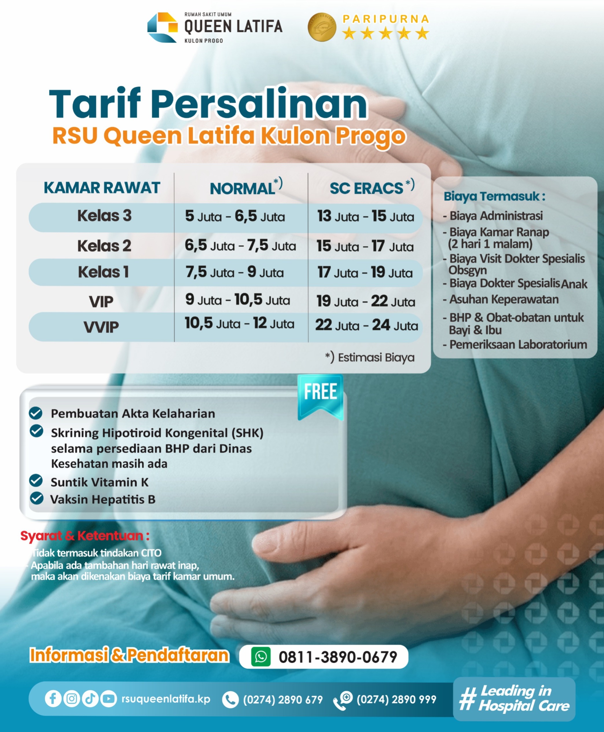 Persalinan Nyaman & Terjangkau di RSU Queen Latifa Kulon Progo
