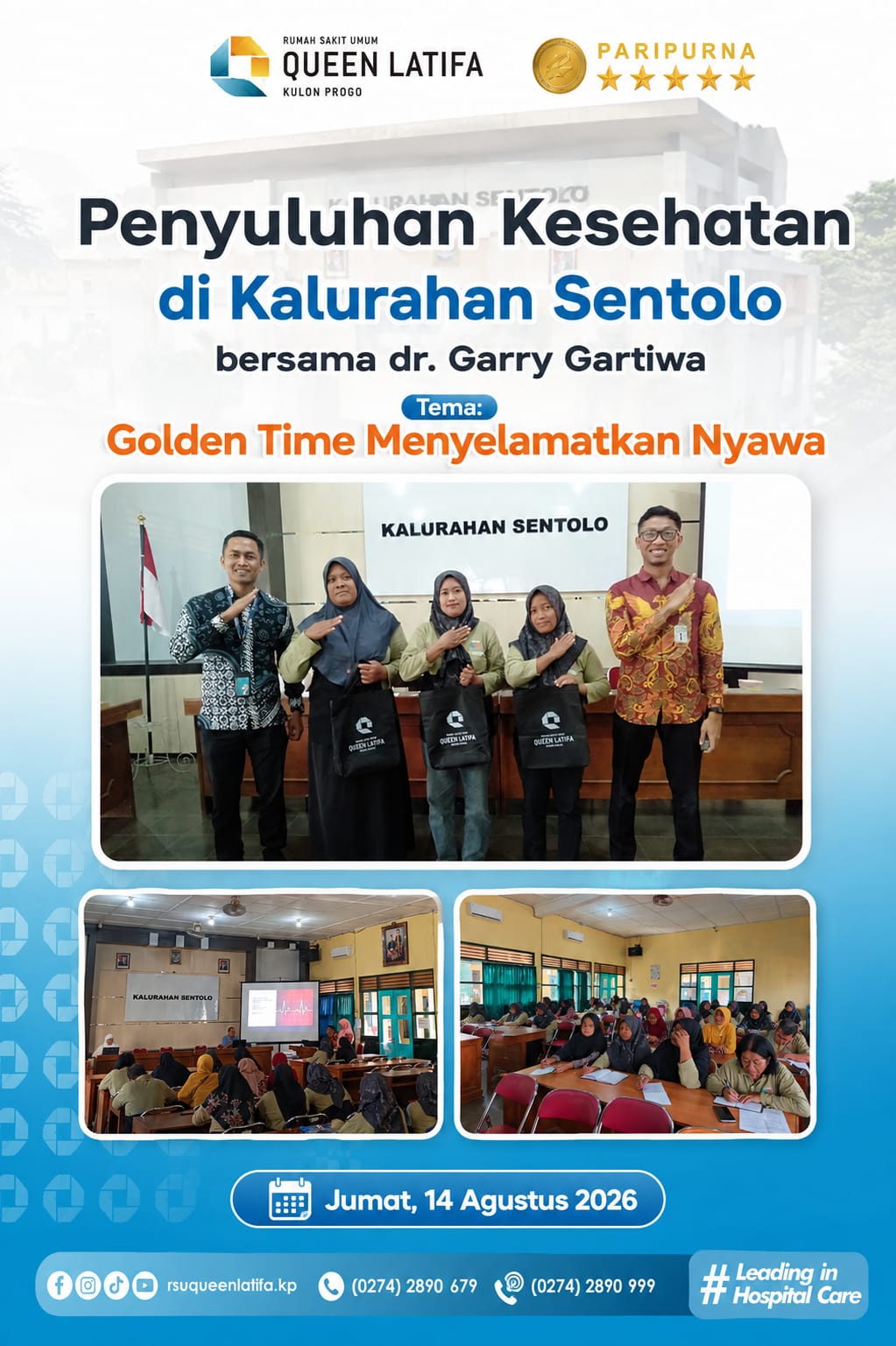 Penyuluhan Kesehatan bersama RSU Queen Latifa Kulon Progo